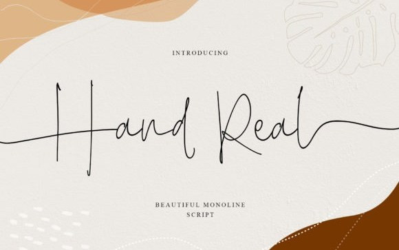 Hand Real Script Font