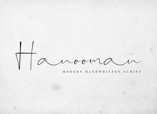 Hanooman Script Font