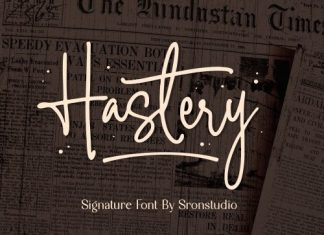 Hastery Handwritten Font