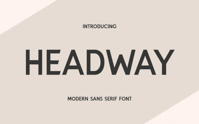 Headway Sans Serif Font