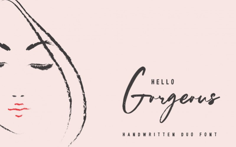 Hello Gorgeous Font Duo