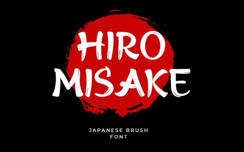 Hiro Misake Brush Font