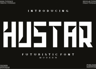 Hustar Display Font