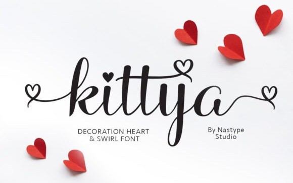 Kittya Calligraphy Font