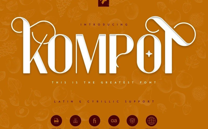 Kompot Display Font