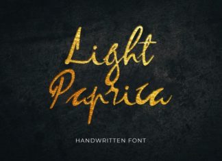 Light Paprica Script Font
