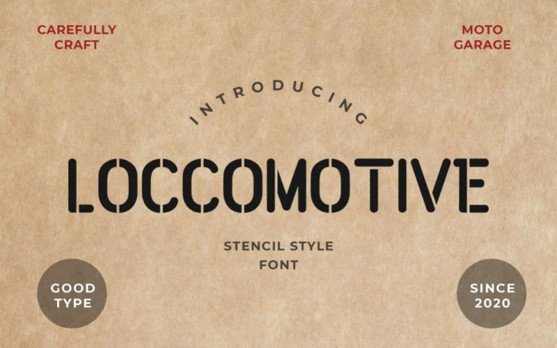 Loccomotive Display Font