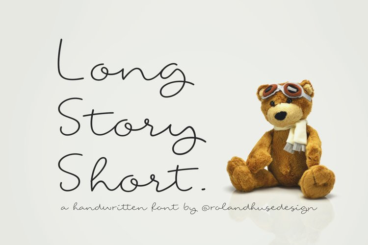 Long Story Short Handwritten Font