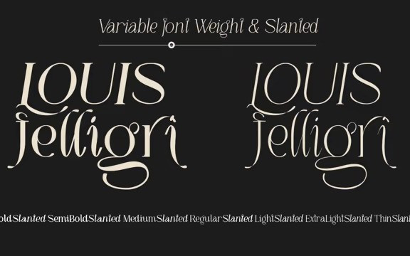 Louis Felligri Serif Font