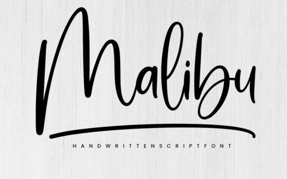 Malibu Script Font