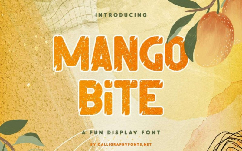 Mango Bite Display Font