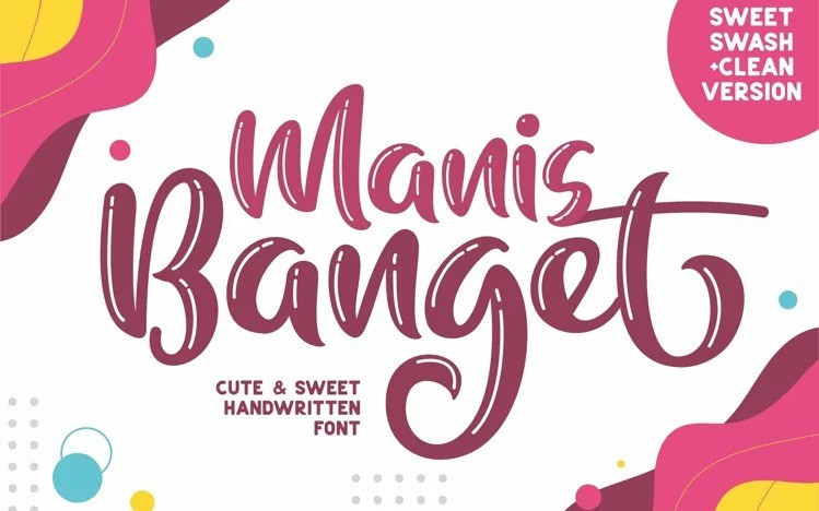 Manis Banget Script Font