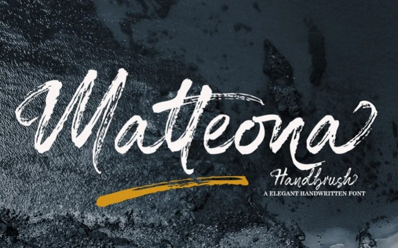 Matteona Brush Font