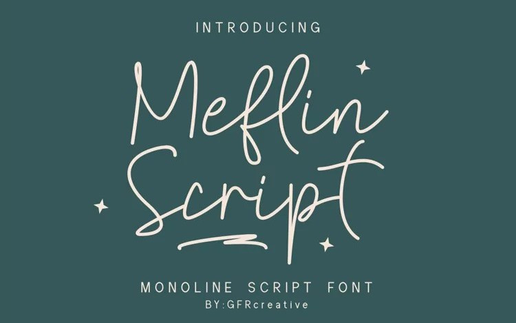 Meflin Script Font