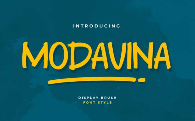 Modavina Brush Font