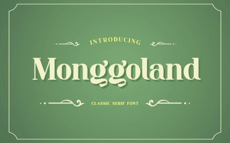 Monggoland Serif Font