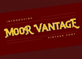 Moor Vantage Display Font