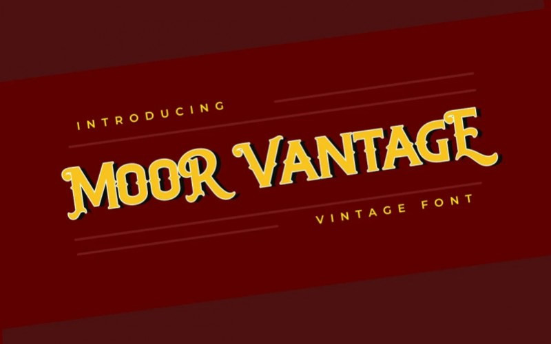 Moor Vantage Display Font