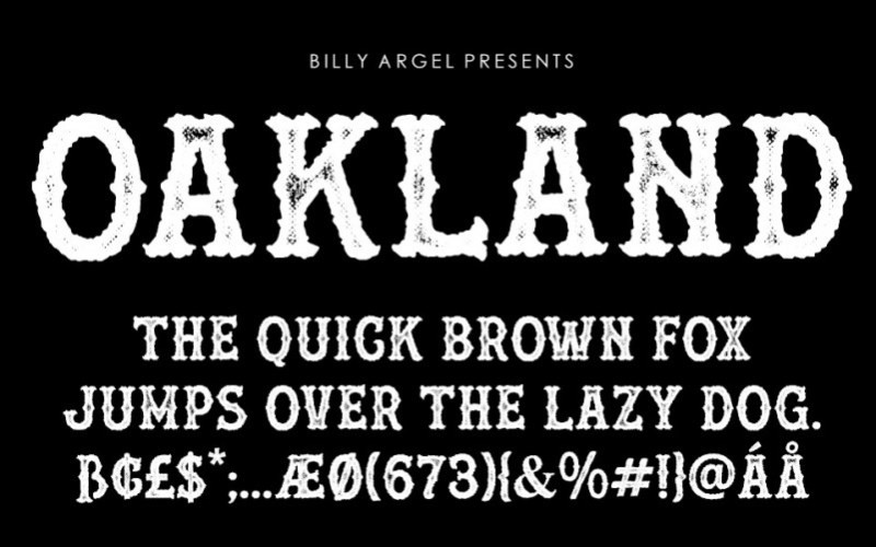 OAKLAND Blackletter Font