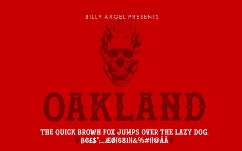 OAKLAND Blackletter Font