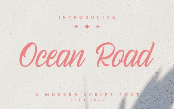 Ocean Road Script Font