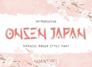 Onsen Japan Brush Font