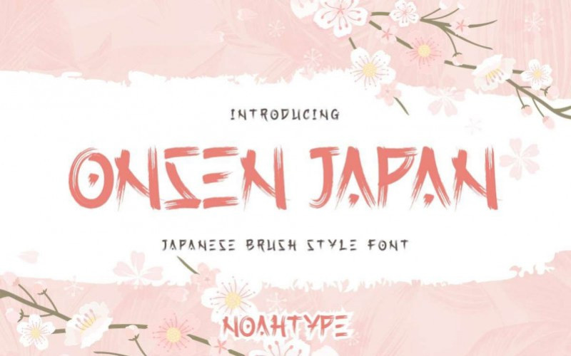 Onsen Japan Brush Font