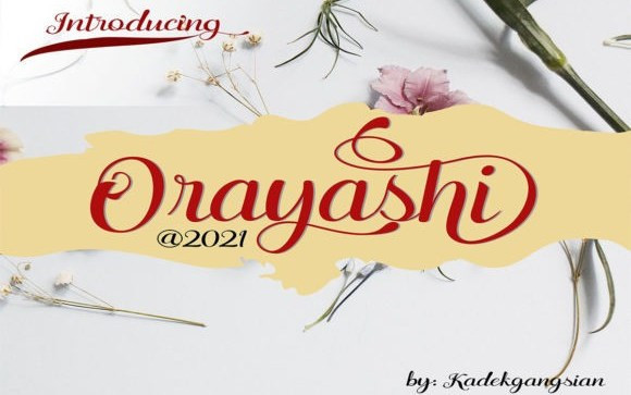 Orayashi Calligraphy Font