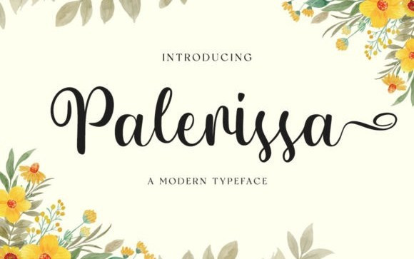 Palerissa Calligraphy Font