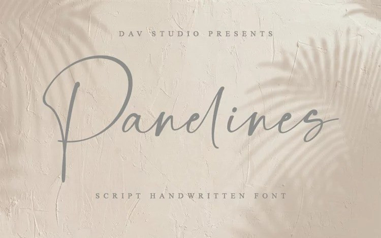 Panelines Script Font