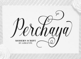 Perchaya Calligraphy Font