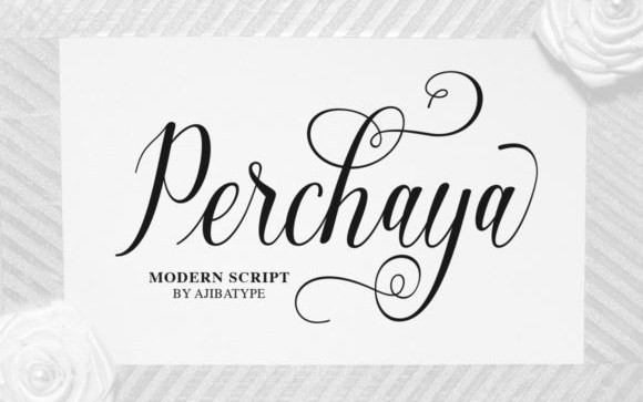 Perchaya Calligraphy Font