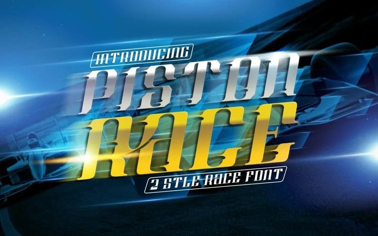 Piston Race Display Font