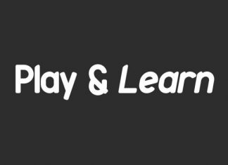 Play And Learn Display Font