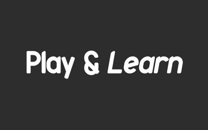 Play And Learn Display Font