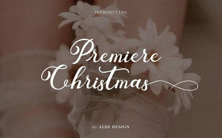 Premiere Christmas Calligraphy Font