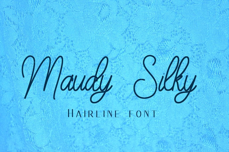 Maudy Silky LIne Script Font