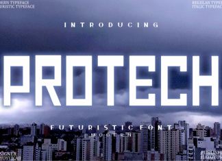 Protech Display Font