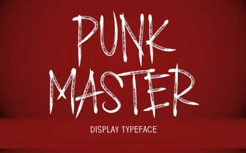 PUNK MASTER Display Font