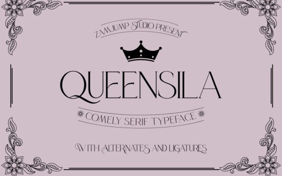 Queensila Serif Font