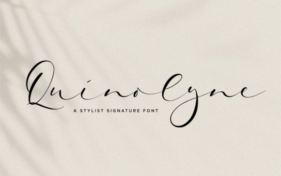 Quinolyne Script Font