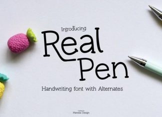 Real Pen Handwritten Font