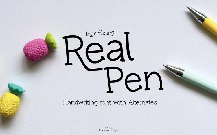 Real Pen Handwritten Font