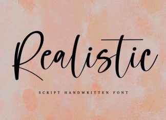 Realistic Script Font