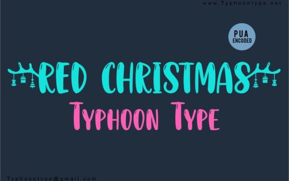 Red Christmas Script Font