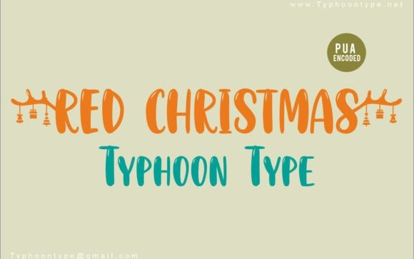 Red Christmas Script Font