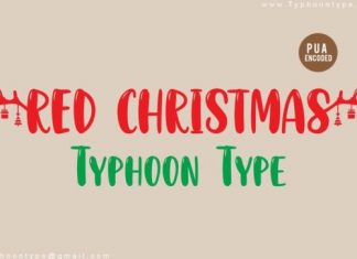 Red Christmas Script Font