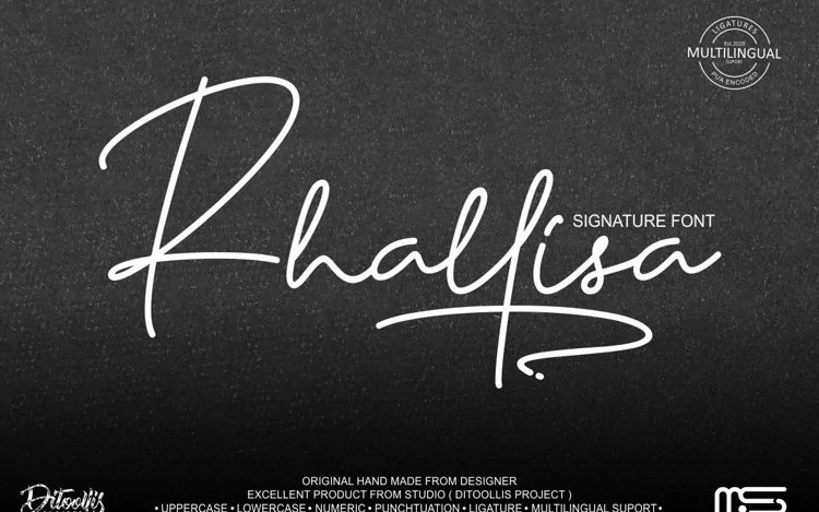 Rhallisa Handwritten Font