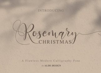 Rosemary Christmas Calligraphy Font