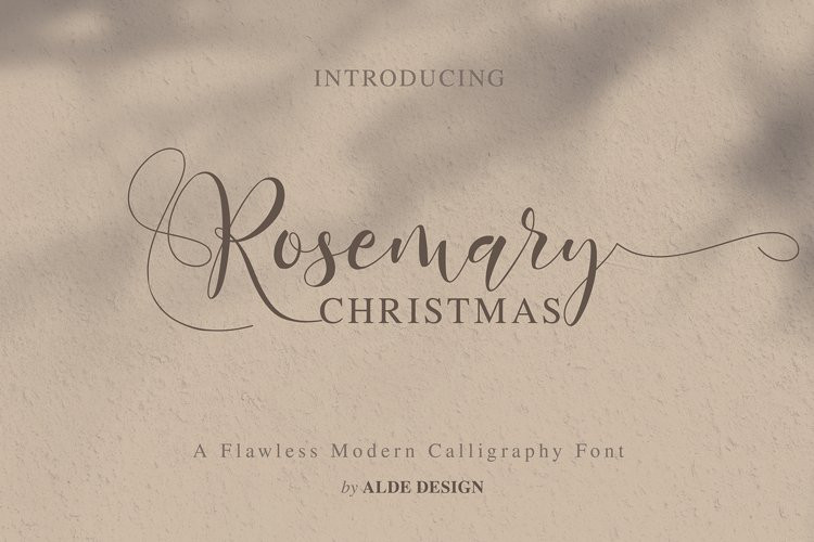 Rosemary Christmas Calligraphy Font